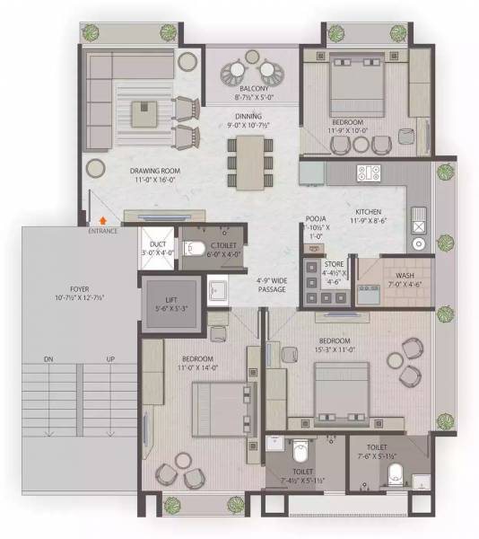  royal Block A Cluster Plan