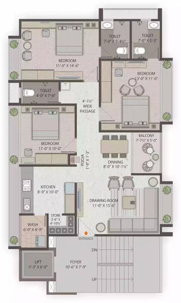  royal Block B Cluster Plan