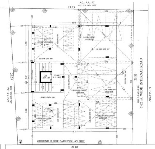  residency One Cluster Plan for ground Floor