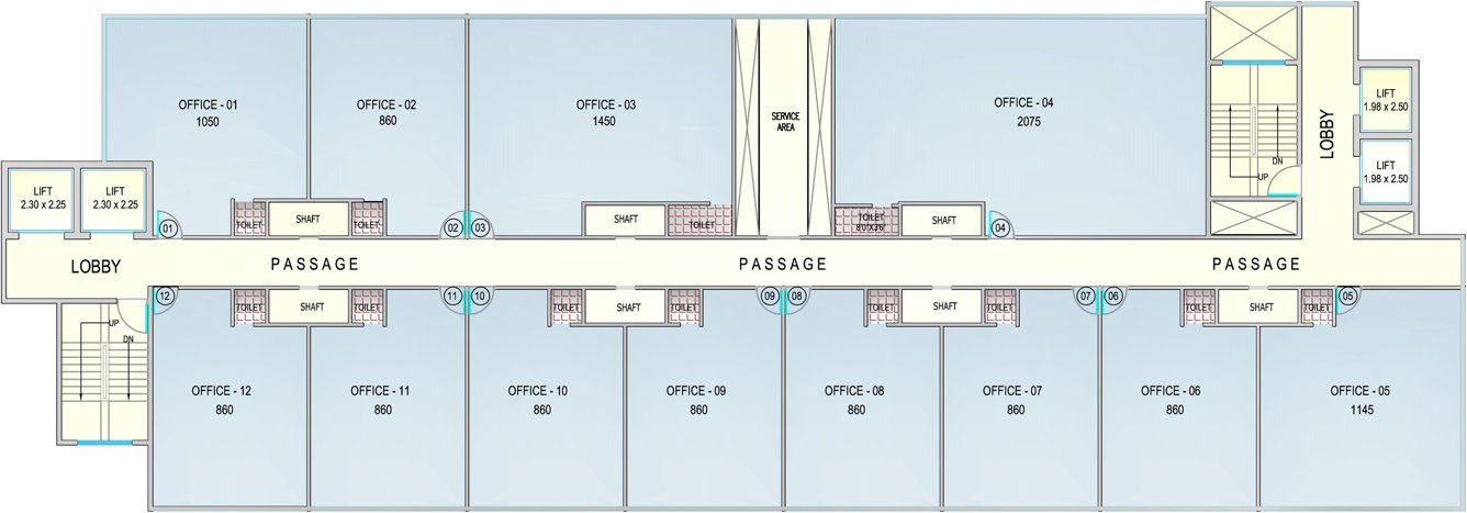 Images for Cluster Plan of Crescent Business Square