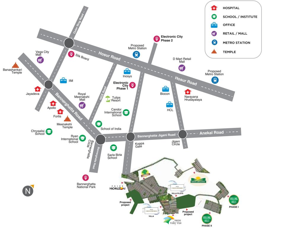 Images for Location Plan of Pride Rolling Hills Phase II