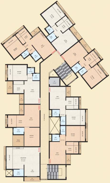  golden corner Wing A Cluster Plan