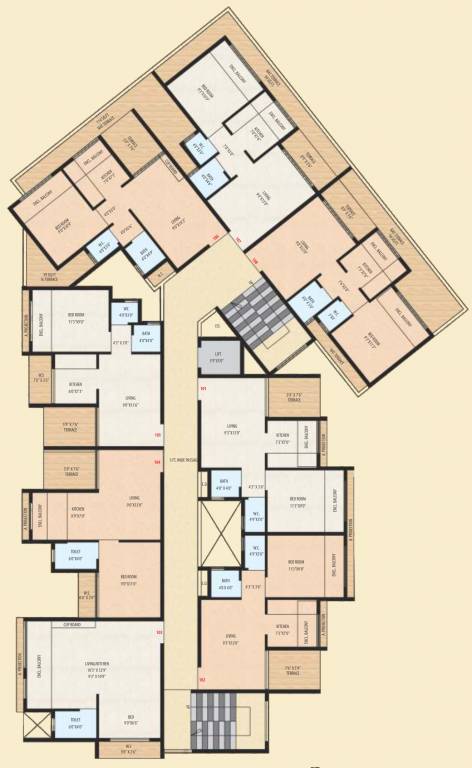  golden corner Wing A Cluster Plan