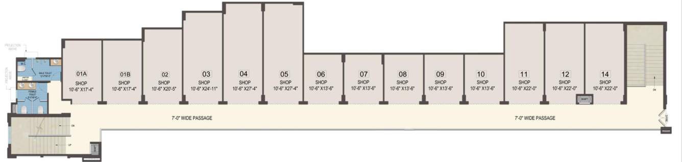 Images for Cluster Plan of Ajnara Ajnara Homes Phase 3 Plazio Convinient Shops