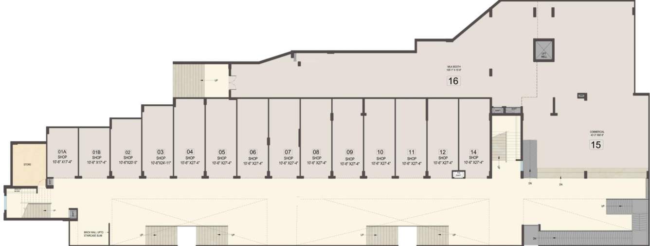 Images for Cluster Plan of Ajnara Ajnara Homes Phase 3 Plazio Convinient Shops