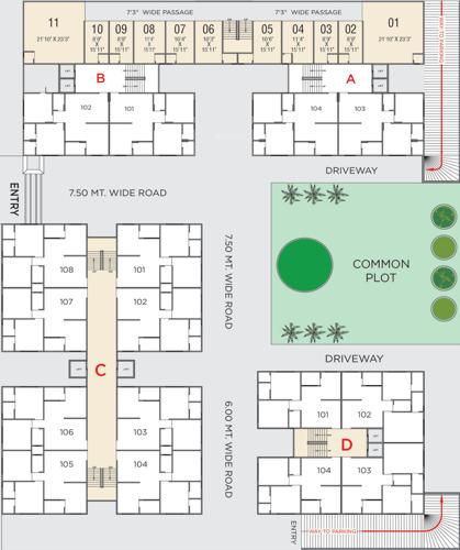 Images for Cluster Plan of Nirman Kesar Orchid Commercial