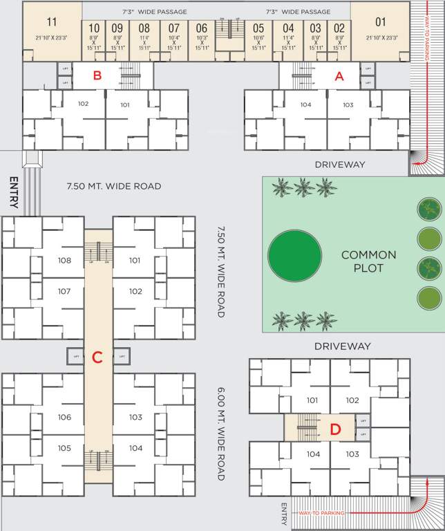 Images for Cluster Plan of Nirman Kesar Orchid Commercial