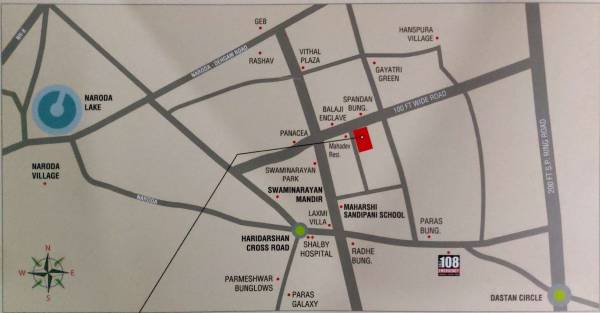  kesar-orchid-commercial Location Plan