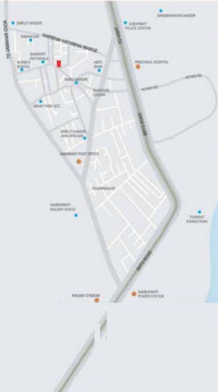  yashodhar residency Location Plan