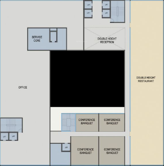Images for Cluster Plan of Indo World Emporis Tower