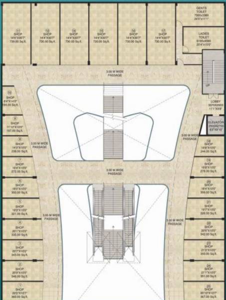 Images for Cluster Plan of Mahagun Mart