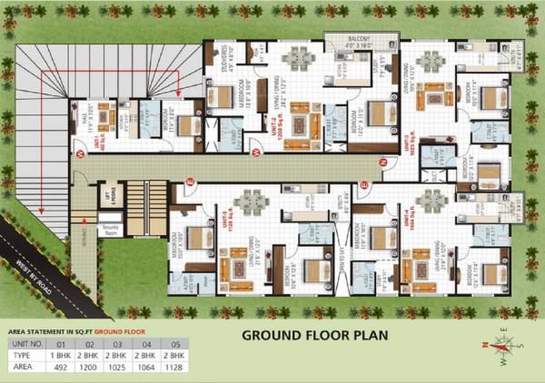  classic Cluster Plan for ground Floor