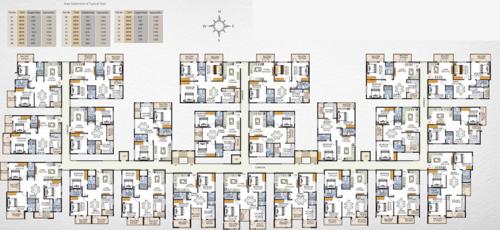  honey-dew Honey Dew Cluster Plan from 1st to 4th Floor