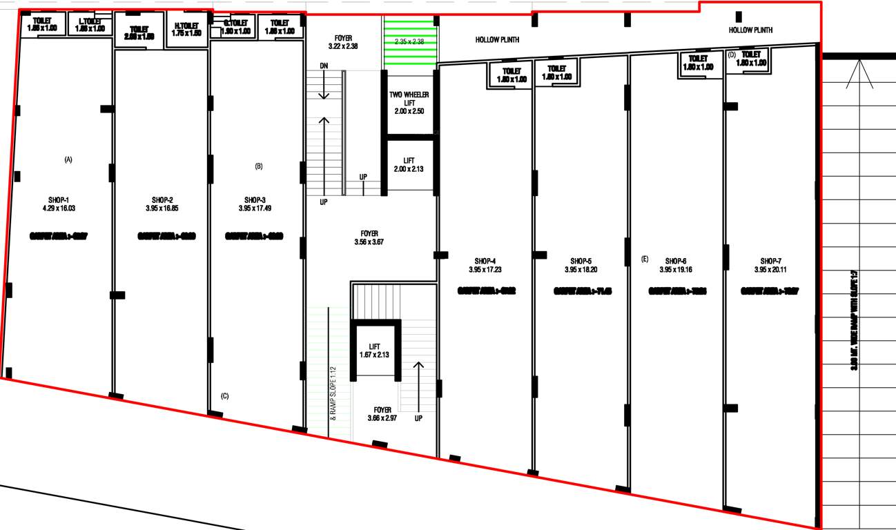  rudra elegance commercial Images for Cluster Plan of Aatrey Rudra Elegance Commercial