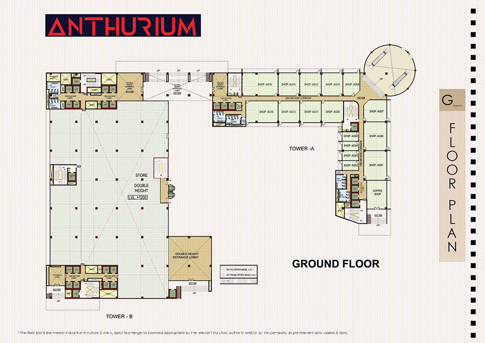 anthurium Tower 1 And 2 Ground FloorCluster Plan