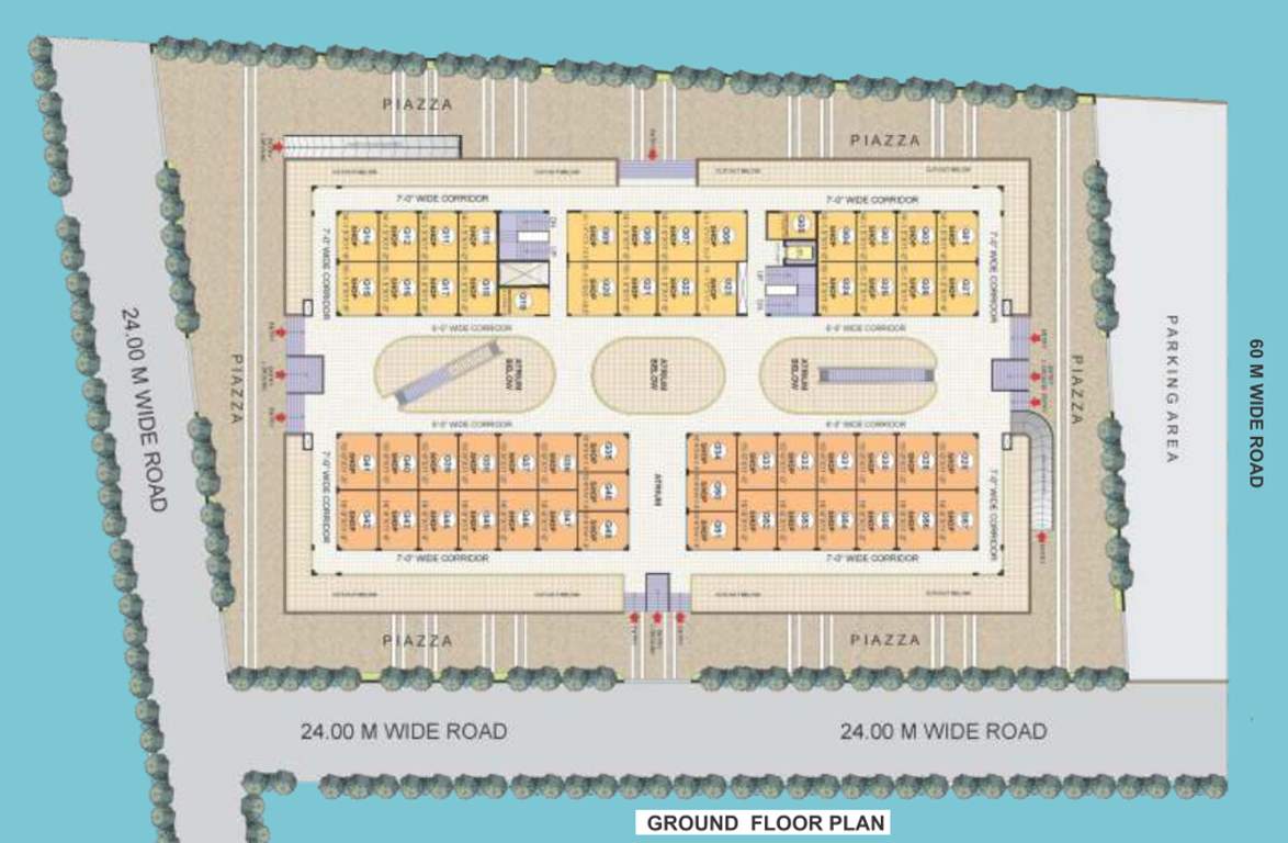 city plaza City Plaza Cluster Plan For Ground Floor