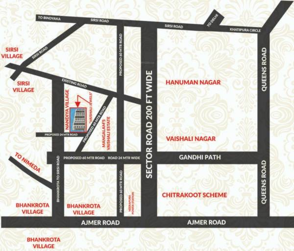 Images for Location Plan of The Crown Vaishali Jewels