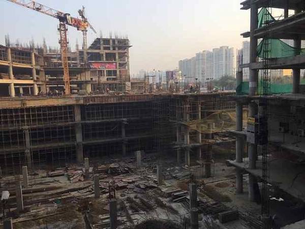 Construction Status June-21 constructionStatus of PKS Town Central Phase III