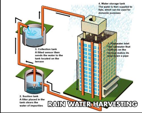  casa-flora Water Conservation, Rain water Harvesting