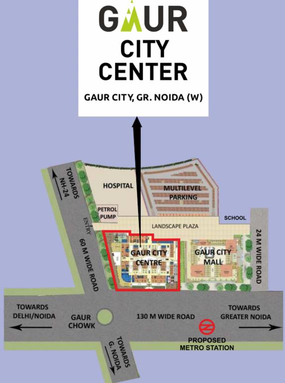Images for Location Plan of Gaursons Gaur City Mall