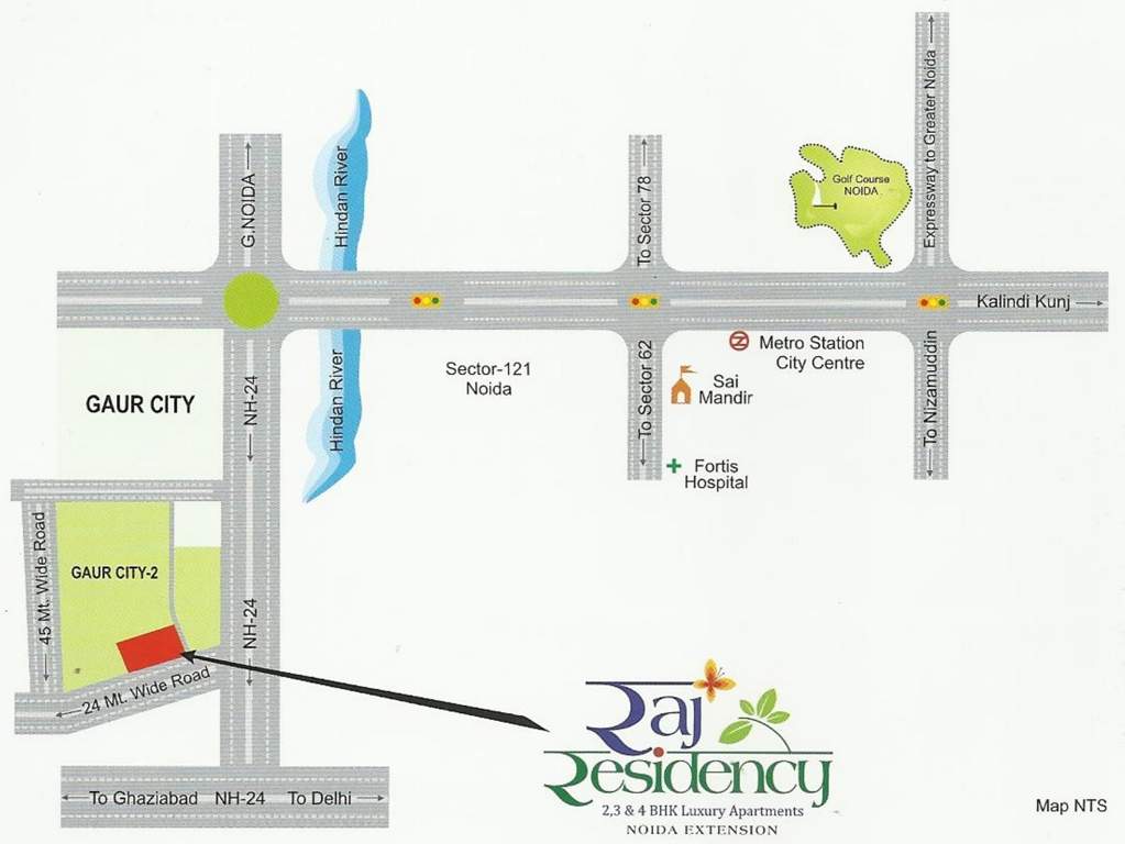  raj residency Location Plan
