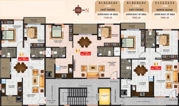 Images for Cluster Plan of KVR Sai Krishna Residency