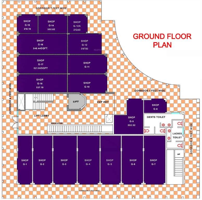 Images for Cluster Plan of Harsha Mall