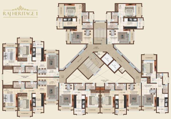  heritage-1 A Wing Cluster Plan