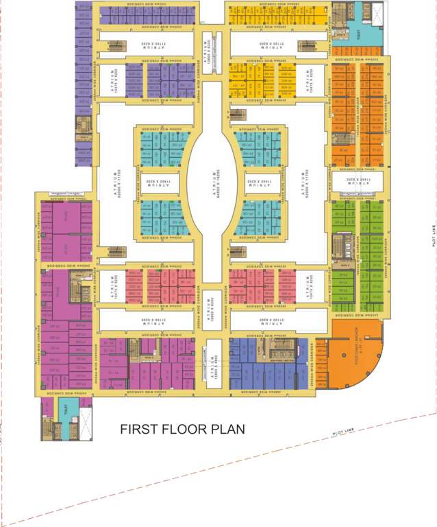 city center commercial City Center Commercial Cluster Plan for 1st Floor