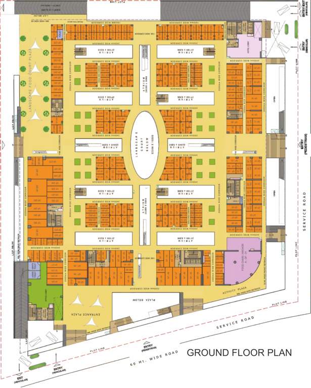  city center commercial City Center Commercial Cluster Plan for Ground Floor