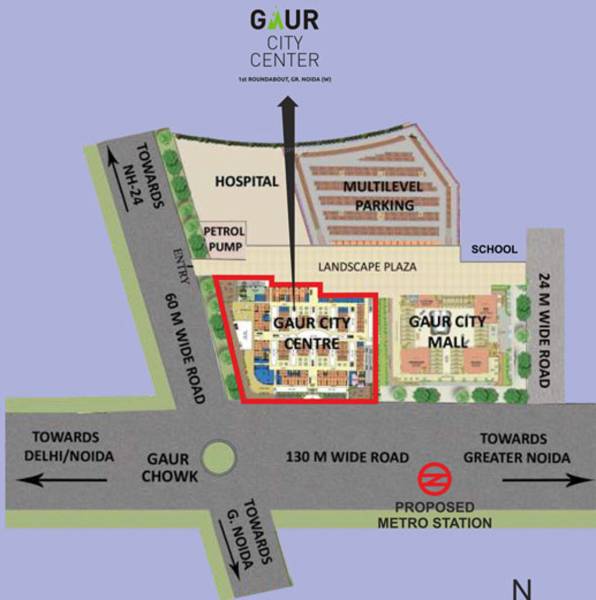 Images for Location Plan of Gaursons City Center Commercial
