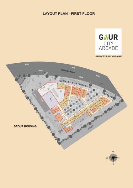 Layout Plan gaur-city-arcade Layout Plan
