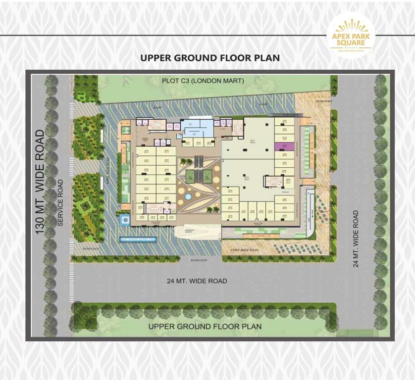  apex park square Cluster Plan