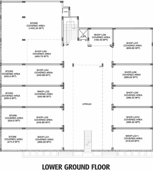  dreamville-arcade Typical Lower Ground Floor Plan Plan