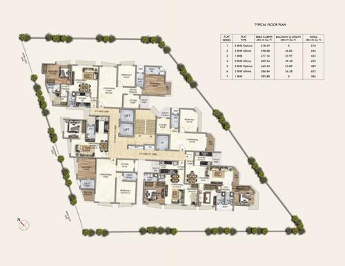  prime-vista Sale Building No 1 Cluster Plan