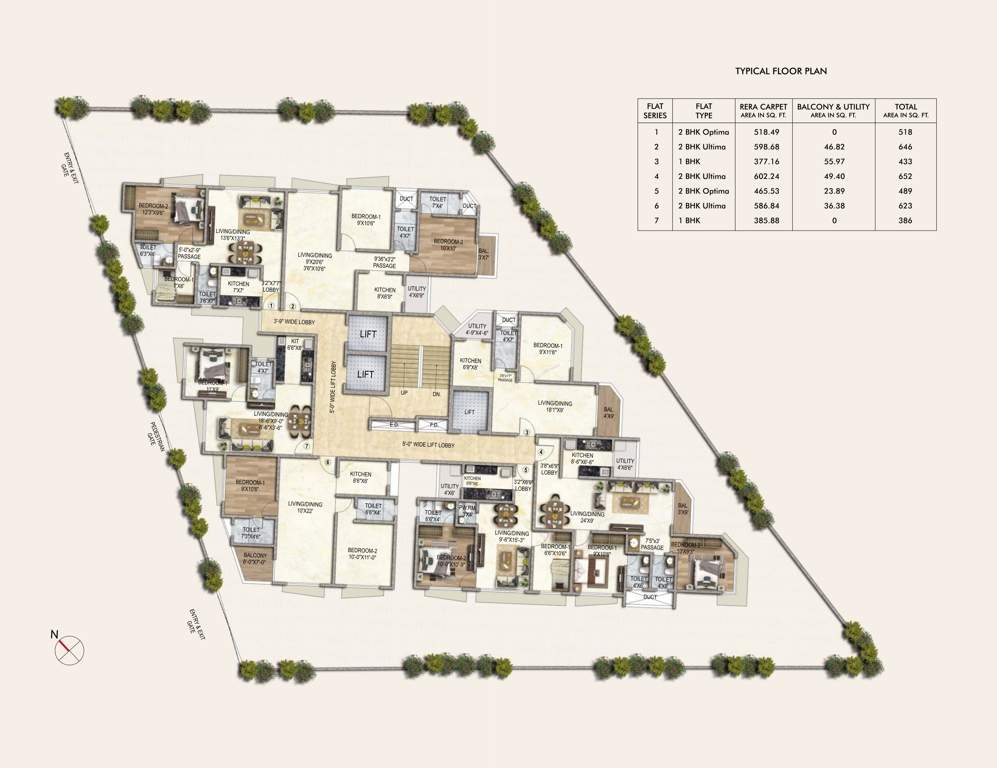  prime vista Sale Building No 1 Cluster Plan