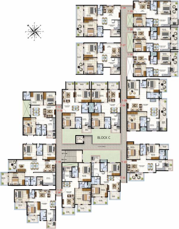  trident Tower A Cluster Plan