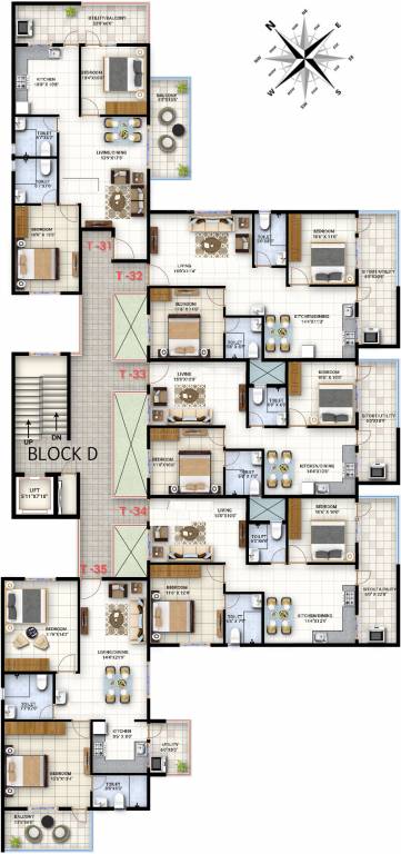  trident Tower B Cluster Plan