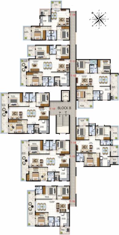  trident Tower D Cluster Plan