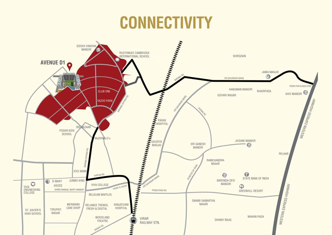  virar avenue l1 l2 and l4 wing g Location Plan