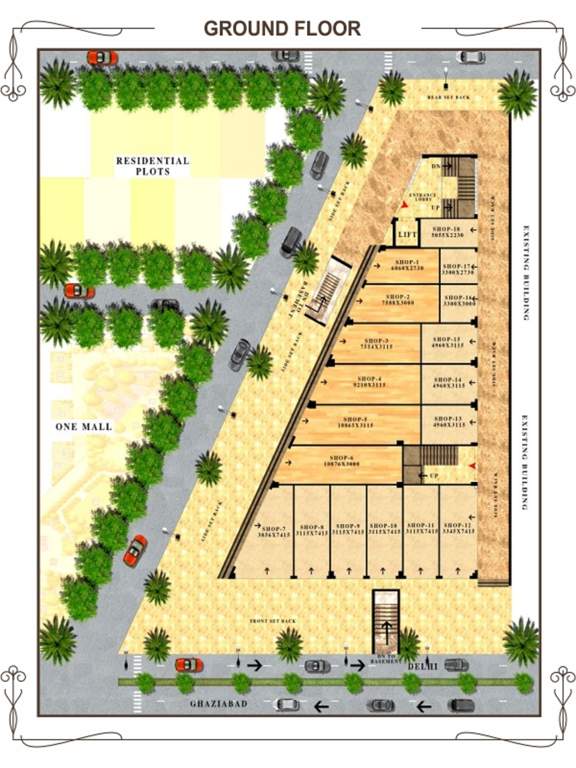 shakti plaza Shakti Plaza Cluster Plan for ground Floor