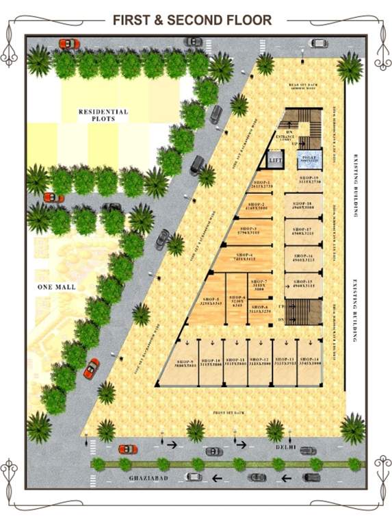  shakti plaza Shakti Plaza Cluster Plan from 1st to 2nd Floor