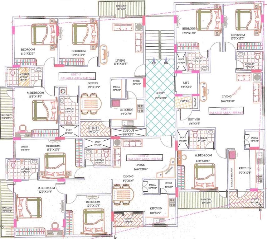 Images for Cluster Plan of Murali Mohana Vidhyapeeta Murali Mohan