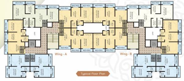  kavya-apartment Type B2 Typical Cluster Plan