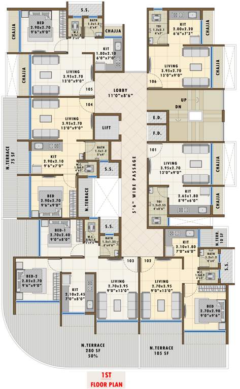 Images for Cluster Plan of Pratham Sky Garden