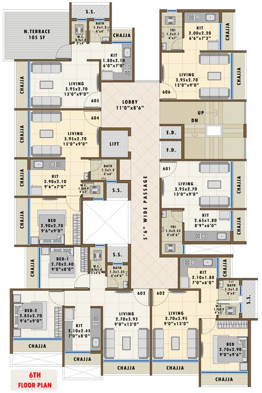Images for Cluster Plan of Pratham Sky Garden