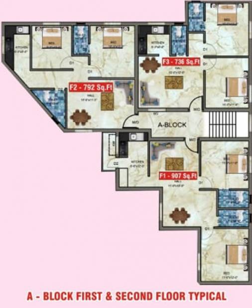 Images for Cluster Plan of Shantha Flats