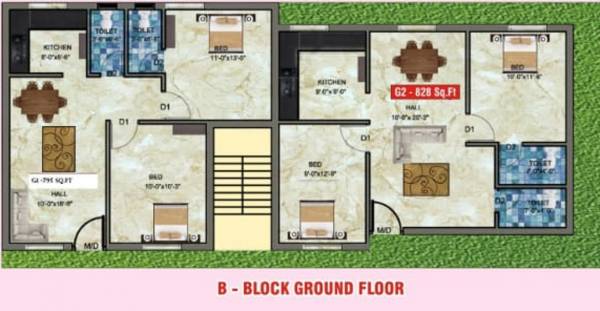Images for Cluster Plan of Shantha Flats