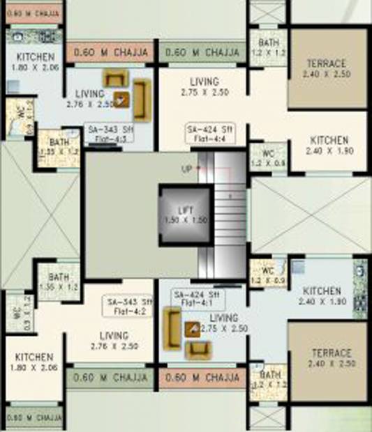 Images for Cluster Plan of Desire Dhawalgiri Apartment