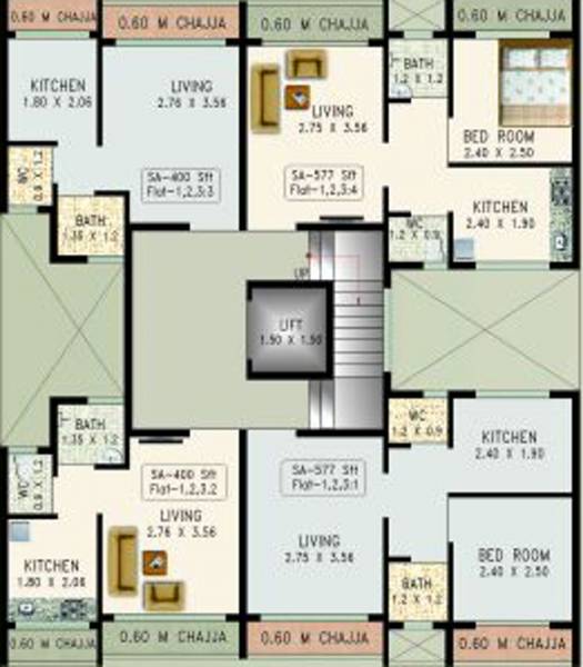 Images for Cluster Plan of Desire Dhawalgiri Apartment